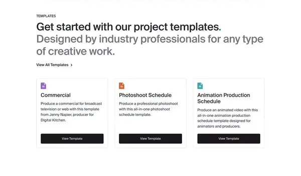 Project Management for Content Creation Teams - Landing design inspiration