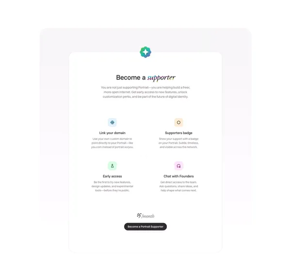 Portrait – Your forever space for everything you are. - Landing design inspiration