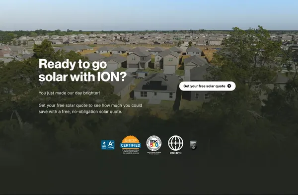 ION Solar | Solar that’s easy, efficient & stress free. - Landing design inspiration