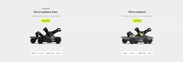 Move more, live more – Shift Robotics - Landing design inspiration