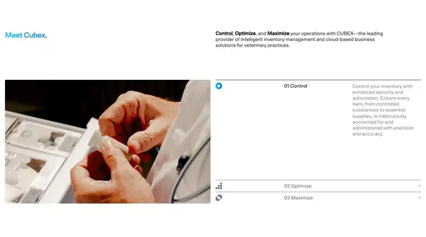 Cubex - Landing design inspiration