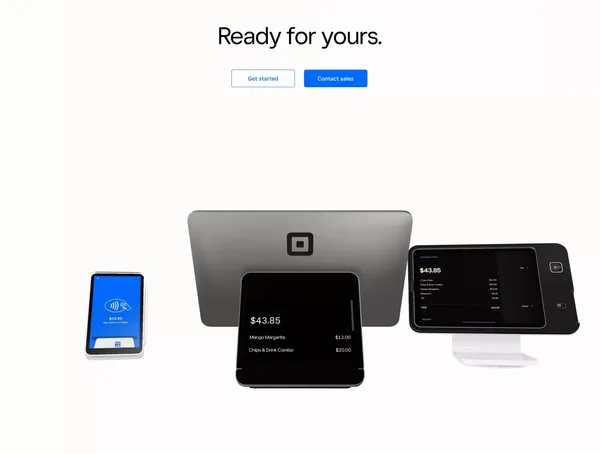 Power your entire business | Square - Landing design inspiration