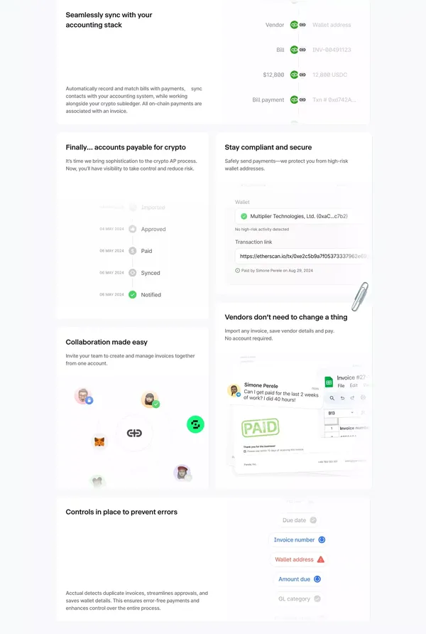 Acctual - Landing design inspiration