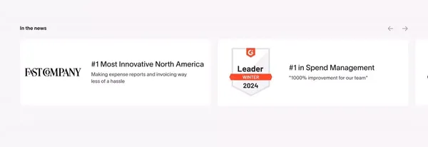Spend Management, Corporate Cards & Accounts Payable Solutions | Ramp - Landing design inspiration