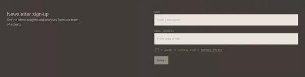 Capital Four - Landing design inspiration
