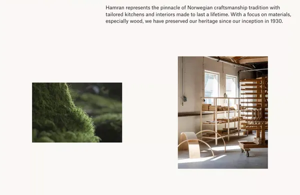 Skreddersydd kjøkken og interiør. Norsk håndverk siden 1930. - Landing design inspiration