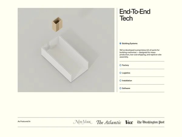 The American Housing Corporation - Landing design inspiration