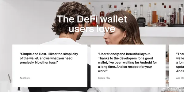 1inch Wallet | The Secure Crypto Wallet App for DeFi & Swaps - Landing design inspiration