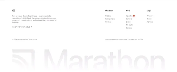 Marathon – Figma Management for Design Teams - Landing design inspiration