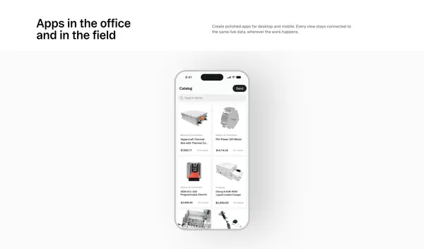 AI App Builder: Turn Spreadsheets into Business Apps | Glide - Landing design inspiration