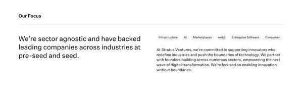 Stratus Ventures – Venture Capital Firm - Landing design inspiration