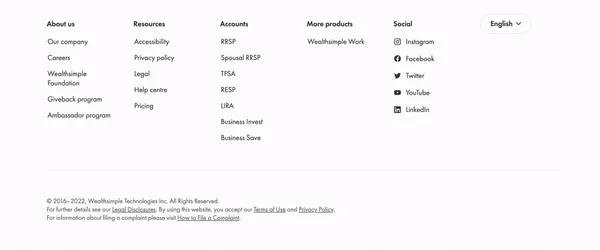 Wealthsimple: Investing, Regulated Crypto, Stocks & ETFs - Landing design inspiration