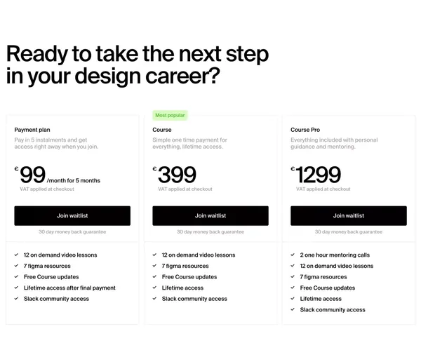 Typography in web design: Learn editorial style web design - Landing design inspiration