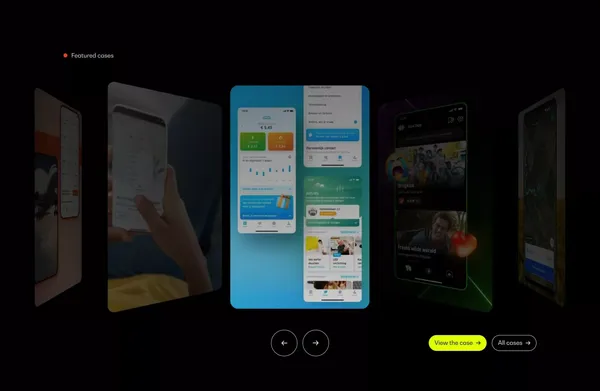 Move | mobile first agency - Landing design inspiration