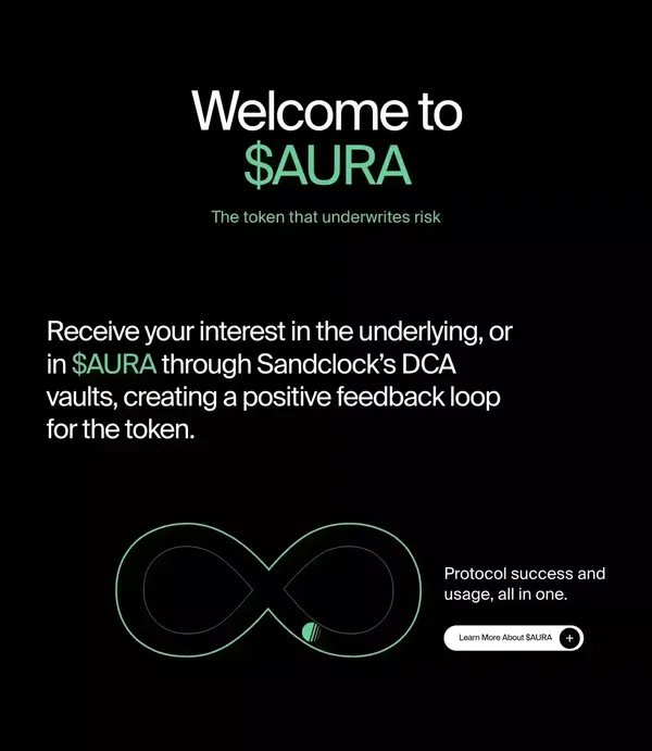 Aura | Autonomous credit and savings alternative - Landing design inspiration