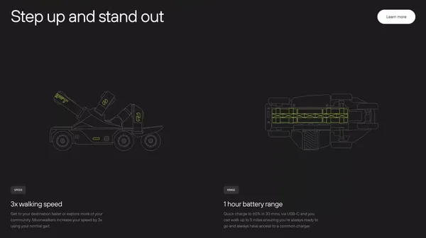 Move more, live more – Shift Robotics - Landing design inspiration