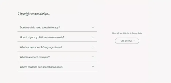 Speech Sisters - Speech Therapy Courses to Help Get Your Child Talking - Landing design inspiration