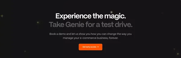 Genie - Scale your e-com backend ops, effortlessly. - Landing design inspiration