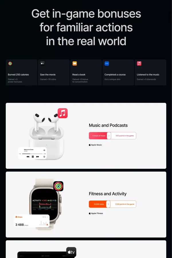 Motivation – Combining the game and real worlds - Landing design inspiration