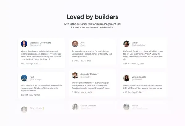 Attio: Customer relationship magic - Landing design inspiration