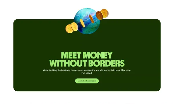 Wise: The international account | Money without borders | Wise Germany - Landing design inspiration