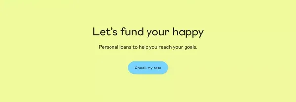 Personal Loans, Made Personal - Happy Money - Landing design inspiration