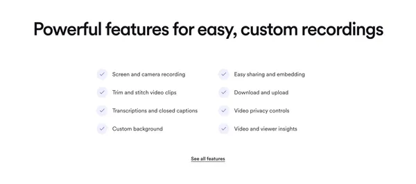 Free screen recorder for Mac and PC | Loom - Landing design inspiration