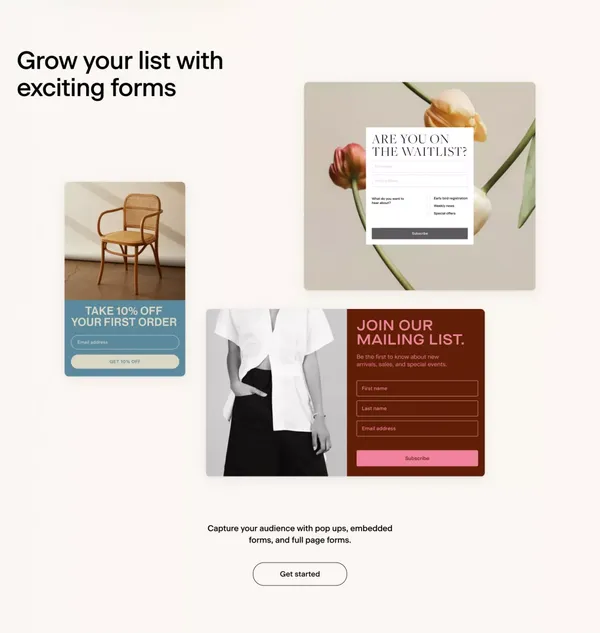Flodesk | Design emails people love to open. Sell online. - Landing design inspiration