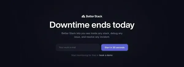 Logs (formerly Logtail) | Better Stack - Landing design inspiration