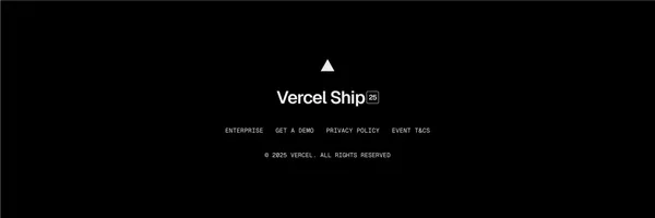 Vercel Ship - Landing design inspiration