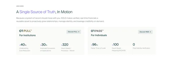 SOLO: One Truth, Zero Resets - Landing design inspiration