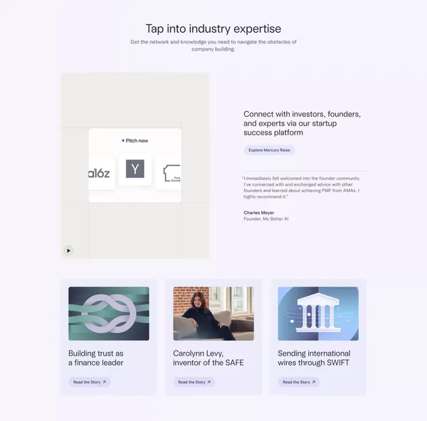 Online Business Banking For Startups & Small Businesses | Financial Workflows - Landing design inspiration