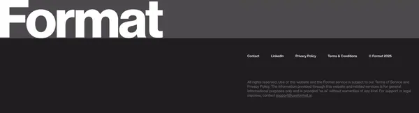 Format - Landing design inspiration