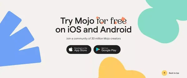 Mojo - Social Video and Content App for Small Businesses - Landing design inspiration