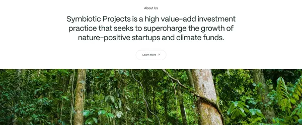 Symbiotic Projects - Landing design inspiration