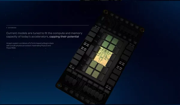 Arago - AI-system powered by light - Landing design inspiration