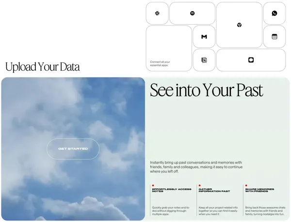 MindPalace - Your Personal Time Machine - Landing design inspiration