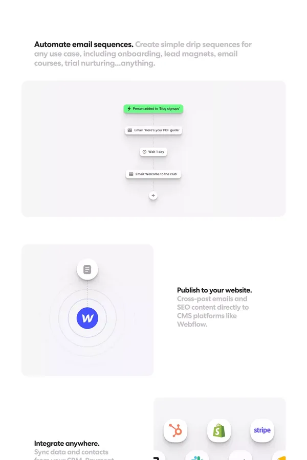 Audienceful: Email Marketing Reinvented - Landing design inspiration