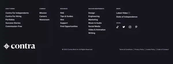 Freelance Marketplace: Commission-Free | Contra - Landing design inspiration