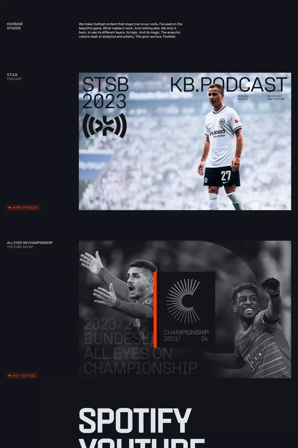 Kickbase Fantasy Manager - Landing design inspiration