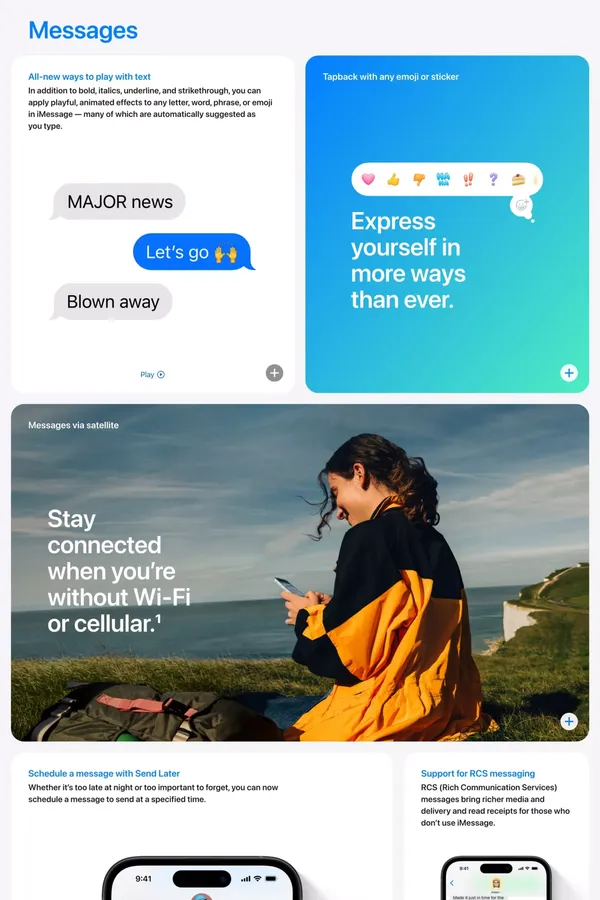 iOS 18 Preview - Apple - Landing design inspiration