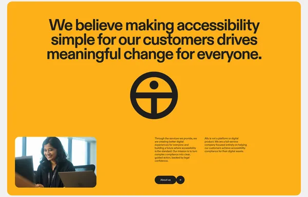 Ally | WCAG Accessibility & ADA Compliance Services - Landing design inspiration
