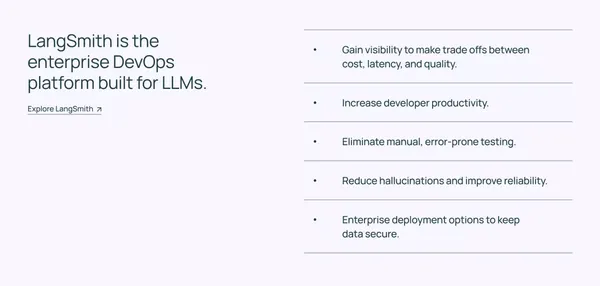 LangChain - Landing design inspiration