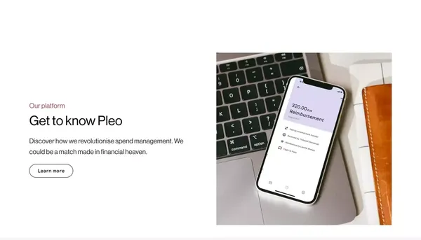 Smarter spending for your business - Pleo - Landing design inspiration