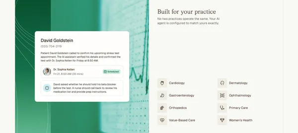 Clarion | Automate phone based workflows with conversational AI - Landing design inspiration