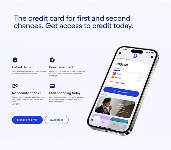 Seen | Build Credit with the Seen Mastercard Credit Card - Landing design inspiration
