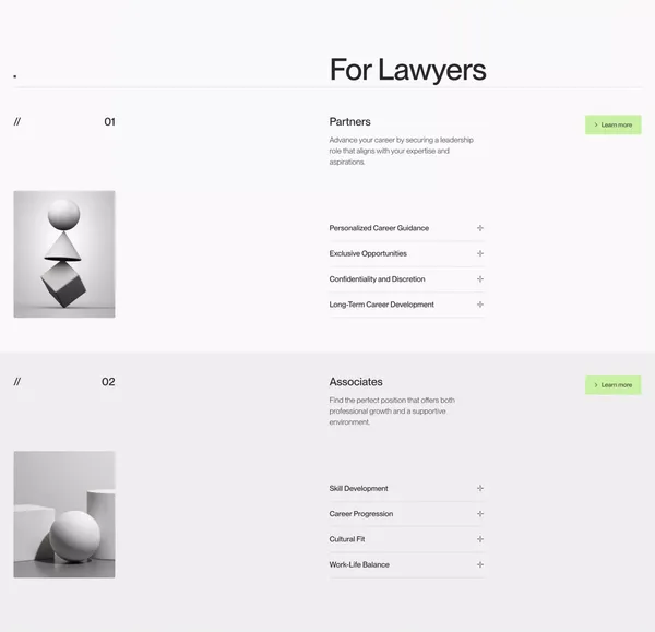 Veritas Partners - Empowering Legal Excellence - Landing design inspiration