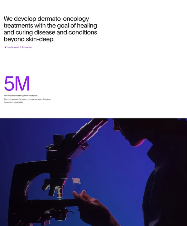 Highlight Therapeutics - Landing design inspiration
