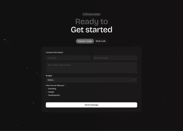 dhero.studio — Turning pixels into solutions - Landing design inspiration