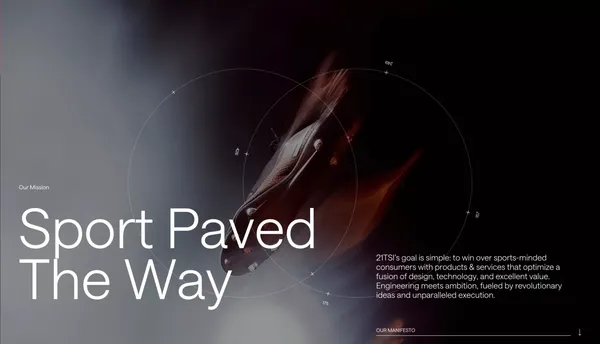 21 TSI | Join The Future Of The Sports Industry - Landing design inspiration